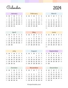 a calendar for the new year is shown in pastel colors and includes an image of a
