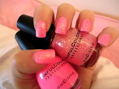 Blush and Bashful. Pink and Pink Design, Make Up, Sinful Colors, Pink, Glitter, Sinful Colors Nail Polish, Beauty Nails, Ongles