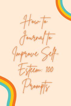 Journaling has the power to change your thoughts, and therefore your self-esteem and your confidence. Use these 100 unique journaling prompts to build your self-esteem and self-confidence. Journal Inspiration, Prompts