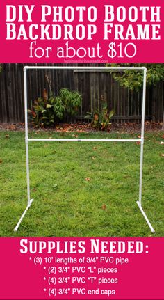 the back drop frame for an outdoor soccer goal is shown in this screenshote