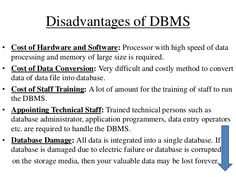 an image of data storage with the words,'disavants of dms '