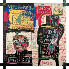 The Italian version of Popeye has no Pork in his Diet, 1982 Art Print by Jean-Michel Basquiat Easyart.com Basquiat Prints