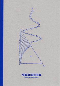 a book with blue lines on the cover