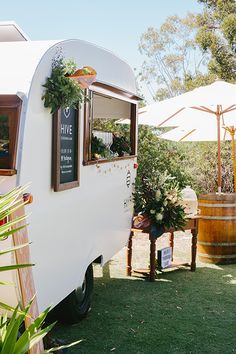 Hive Caravan Bar Margaret River region weddings Campers, Outdoor, Backyard