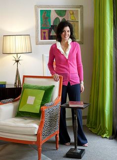 Showhouse Rooms by Designer Eileen Kathryn Boyd - Traditional Home. Something about that chair just speaks to me. Love it. Chair Upholstery, Eclectic Home, Chair Pillow, Chair, Interior Designers