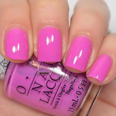 opi"Super Cute In Pink" from the Hello Kitty collection Colourful Nail Designs, Shellac, Opi Nail Colors, Nail Polish Colors, Pedicure Colors, Cute Nail Polish, Colorful Nail Designs
