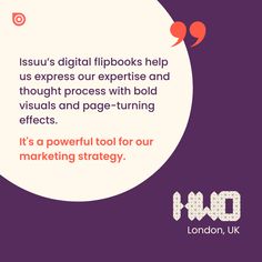 Our second customer story of the week is calling your name! We had the pleasure of chatting with Nicolas Khalili about how HWO Architects uses Issuu to deliver digital brochures in an attention-grabbing format! Discover how and why they do it 🌟 Brochures, Digital Marketing, Customer Stories, Social Media Marketing Tools, Digital Marketing Strategy