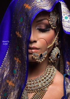 Bridal makeup for a desi bride. #Indian #makeup Bridal Make Up, Indian Bridal Makeup, Bridal Jewellery Design, Asian Bride, Beautiful Bride, Desi Bride, Bridal Makeup
