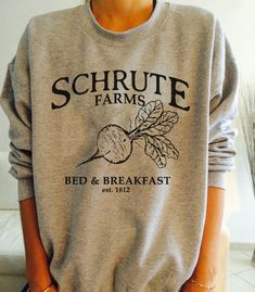 Schrute Farms Bed and Breakfast sweatshirt - The Office Jumpers, The Office, Dundee, Sweatshirts, Clothing