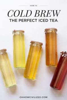 Perfect Iced Tea Recipe (Cold brew it!) Cold Tea Recipes, Cold Brew Iced Tea, Cold Brew Coffee, Tea Latte, Iced Tea Recipes, Cold Brew, Coffee Drinks