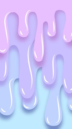 three drops of water on a blue and pink background with the same color as the image