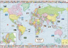 World Political Map Free Apps, Wall Maps