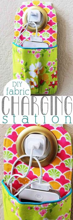 Sewing Projects to Sell | Easy DIY Charging Station at http://diyjoy.com/quick-sewing-projects-diy-ideas Patchwork, Sew Ins, Fabric Crafts, Diy Fabric Crafts, Diy Fabric, Diy Sewing, Sewing Hacks