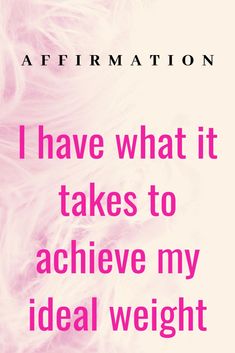 Click through for more affirmations for positive weight loss. Mindfulness, Health Affirmations, Positive Self Affirmations, Positive Affirmations