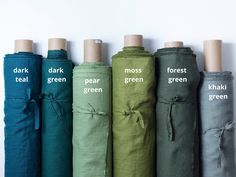 "Get your linen fabric samples, choose your favourite colours and start decorating your home by making wonderful eco-friendly products. Linen fabric by the yard or metre is the perfect choice for eco-minded shoppers. This linen fabric is super soft and pleasant to the touch. It is natural, eco-friendly and breathable. This medium weight linen fabric is ideal for sewing summer clothing, accessories, bedding, curtains, kitchen/home textile and similar products. Please check the link below for MORE Linen Fabric, Shades Of Green, Natural Linen, Linen, Washed, Linen Hand Towels, Fabric Swatches, Colours, Fabric