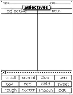 an interactive worksheet to teach children how to read the words