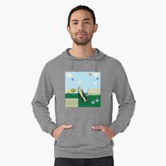 Captain Caitlyn In The Backyard Garden Lightweight Hoodie Front Florence, Design, Valentine's Day, Tops, Fashion, Redbubble
