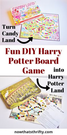 the harry potter board game with instructions for making it