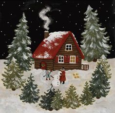 Christmas, Illustrators, Christmas Art, Deko, Winter Art