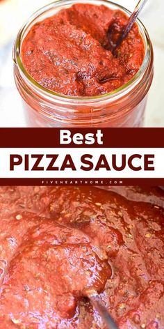 Here's a homemade sauce that's Italian-inspired! This simple condiment recipe is gluten-free, vegan, and vegetarian. With an amazing flavor and a slightly sweet undertone, this is the BEST pizza sauce ever!