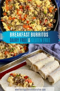 breakfast burritos with dairy free and gluten free