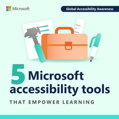5 Microsoft accessibility tools that empower learning Online Learning, Learning Microsoft, Digital Learning, School Information