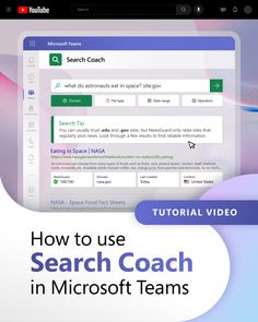 Tutorial video
How to use Search Coach in Microsoft Teams Tutorials, Tips, Videos Tutorial, Professional, Start