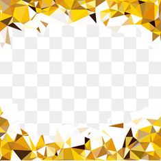an abstract yellow and white background with lots of small triangles on the bottom, as well as