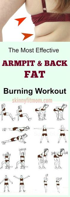 Best exercises for Back fat rolls and underarm fat at Home for Women : This is how you can get rid of back fat and armpit fat fast 1 week this summer . Back Fat Workout, Lower Belly, Fat Burning Workout, Armpit Fat