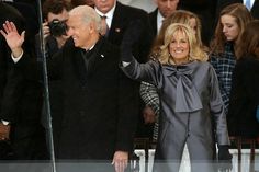 Vice president Joe Biden and wife Jill wave to the crowds in Washington. Royals