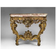 A rare and exceptional 18th century German Rococo hand carved giltwood console table with conforming wine colored marble top. The console was carved in the manner of Joachim Dietrich after drawings Ikea, Vintage, Antique Table, Antique French Furniture, Carved Furniture, Gilded Furniture, Unique Furniture