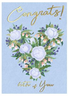 Floral, Engagements, Anniversary Cards, Wedding Greetings, Greeting Card, Greeting Card Design, Greetings, Happy Anniversary Cards, Anniversary Message