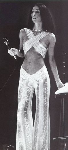 Fabulous 1970’s Cher 70s Fashion, Vintage Fashion, 70s Jumpsuit, 1970s Outfits, Fashion 70s, 1970s Fashion, 70s Mode, Jumpsuit, Vintage Mode