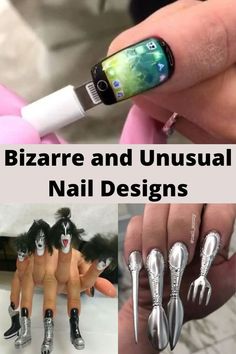 Nail Designs, Design, Nail Art Designs, Tattoos, Make Up, Fun Nails, Nail Technician, Monster Nails