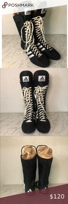 UK Adidas womans Boxing Champ Speed Boxing Boots size 8 Adidas Boxing Boots, Adidas Boots, Sneaker Heels, Knee High Sneakers, Adidas Fashion, Shoe Boots, Wrestling Boots