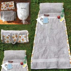DIY Towel Bag perfect for summer, the pool and beach Bags, Handarbeit, Taschen, Bagger, Laptop Bag, Upcycle, Cheap Diy