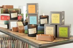 Library | Fall 2014 Fragrance Library, Candle Jars, Covered Boxes, Home Fragrances, Tin Candles