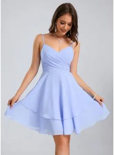 JJ's House Chiffon V-Neck Spring Summer A-line Back Zip Sweet & Flow Simple Skater Other Colors Height:5.8ft（176cm） Bust:32in（82cm）Waist:24in（61cm）Hips:35in（89cm） No Special Offer Short/Mini Sleeveless Spaghetti Straps Homecoming Dress. #JJ's House #Chiffon #VNeck #Spring #Summer #Aline #BackZip #Sweet&Flow #Simple #Skater #OtherColors #No #SpecialOffer #ShortMini #Sleeveless #SpaghettiStraps #HomecomingDress Homecoming Dresses, Homecoming Dresses Short, Chiffon Dresses, Dresses For Teens, Formal Dresses For Teens, Prom Dress Inspiration, Prom Dresses Short, Formal Dresses Short, Hoco Dresses Short