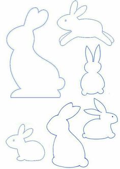 paper cut out of the shape of rabbits