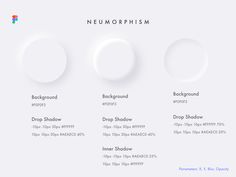 the neurophiism font and numbers are displayed on a white background with different colors