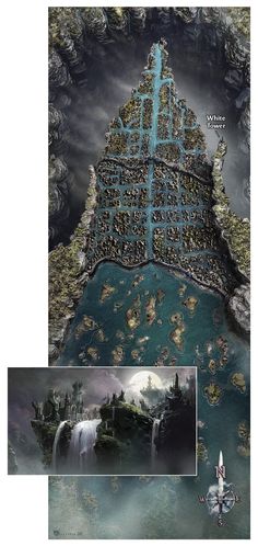 Precipice City Fantasy City Map, Dungeon Maps, Fantasy Setting, Pathfinder