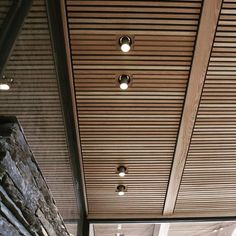 Linear Lighting, Lighting Plan, Rope Ceiling Design, Ceiling Light, Ceiling Domes, Ceiling Light Design, Baffle Ceiling, Timber Deck