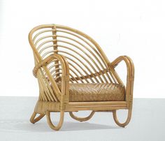 Arne Jacobson Charlottenborg lounge chair of rattan and cane, wright20 Armchairs, Seater