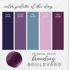 the color palette for celestial nexus's banding boulevard yard, which is available