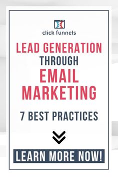 7 best practicies for lead generation through email marketing! #emailmarketing #leadgeneration Promotion, Sales And Marketing, Email Marketing Campaign