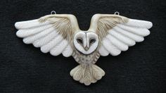 Clay Crafts, Barn Owls, Clay Birds, Clay Pottery, Wood Carving Designs, Antler Art, Clay
