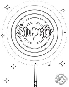 a coloring page with the word cupcake on it and stars in the sky above
