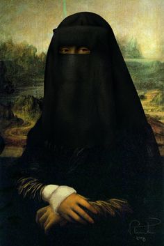 a painting of a woman wearing a black veil