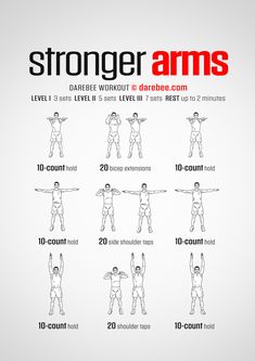 Stronger Arms Workout Gym, Arm Workout Women No Equipment, Training Workouts, Arm Workouts At Home, Arm Workout No Equipment, Arm Exercises With Weights, Strength Workout, Workouts For Arms