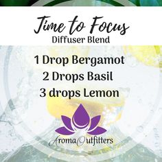 Time to focus!🤪 🙋‍♀️Looking for a reason to start using Basil?! Try this diffuser blend 🌿 Basil: Help promote focus & lessens anxious feelings 🍋Lemon: Promotes a positive mood 🍊Bergamot: Calming, grounding & soothing This is a wonderful blend to try out! Need a diffuser we got you covered! #aromaoutfitters #essentialoilrecipes #diffuserrecipes #essentialoilsforfocus #lemon Young Living Oils, Essential Oil Blends, Bath Bombs, Healing Oils, Doterra Essential Oils